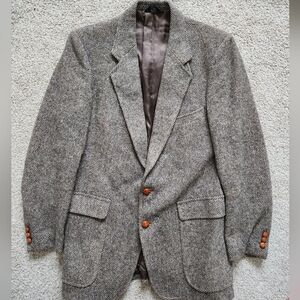 100% Pure New Wool Hayes & Hanley VINTAGE wool Blazer Suit Jacket 39R. Poland